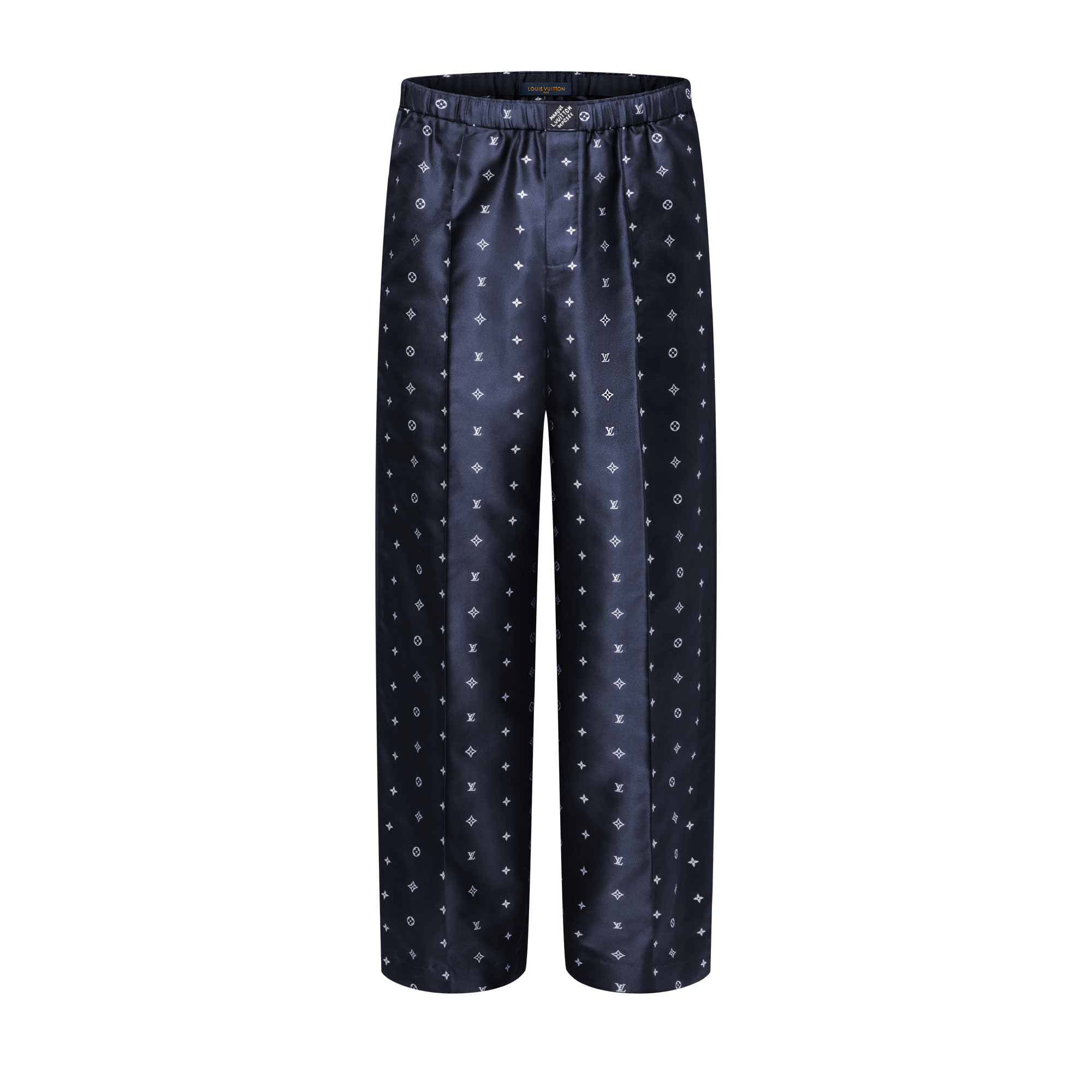 濃紺　ストレートパンツ　ルイヴィトン Monogram Silk Pajama Pants - Ready to Wear | LOUIS VUITTON
